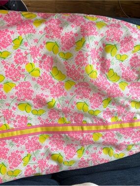 Lily Pulitzer vintage Pink & Yellow Floral Summer Skirt